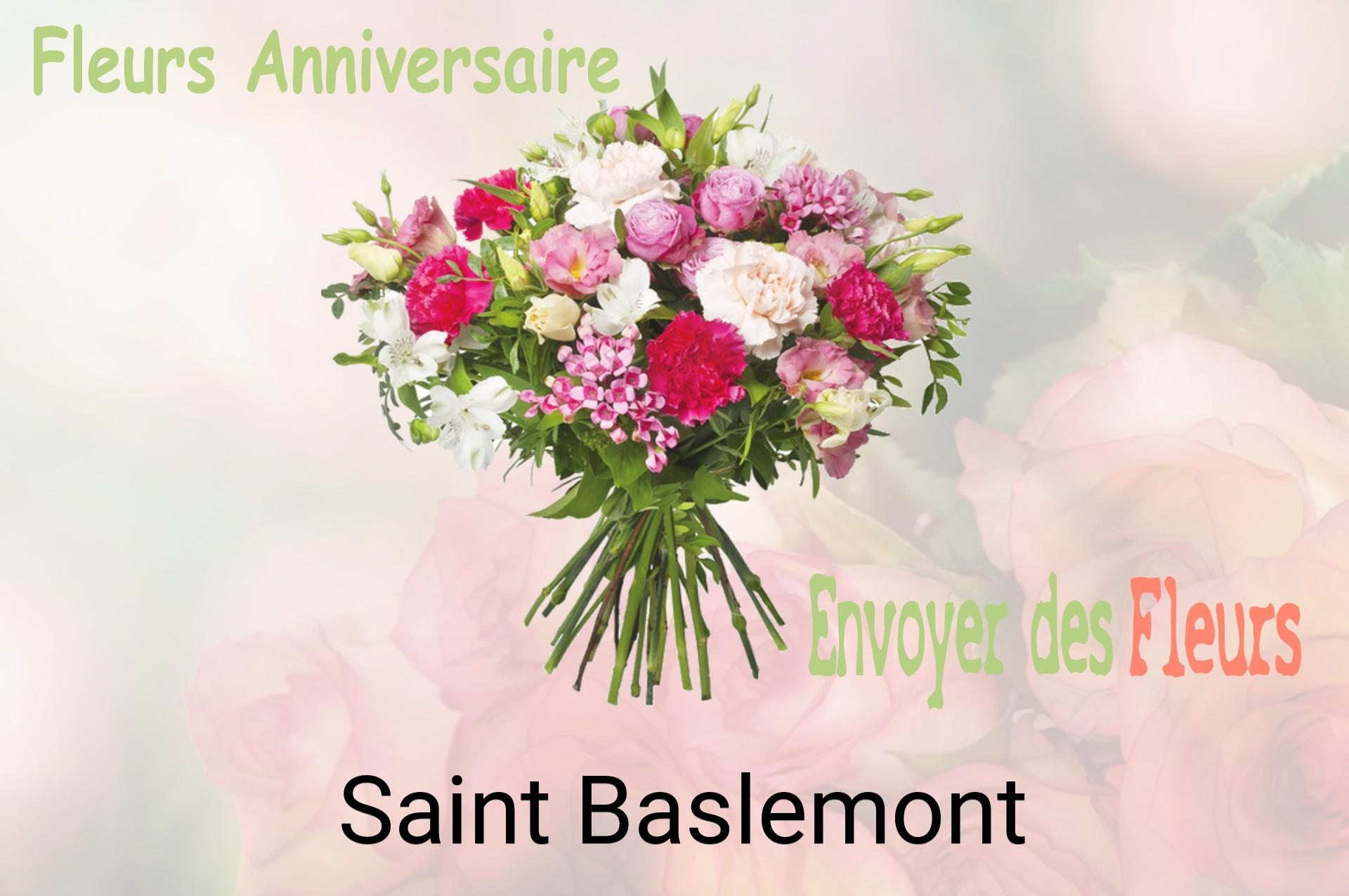 Bouquet de fleurs d’anniversaire livré à Saint-Baslemont