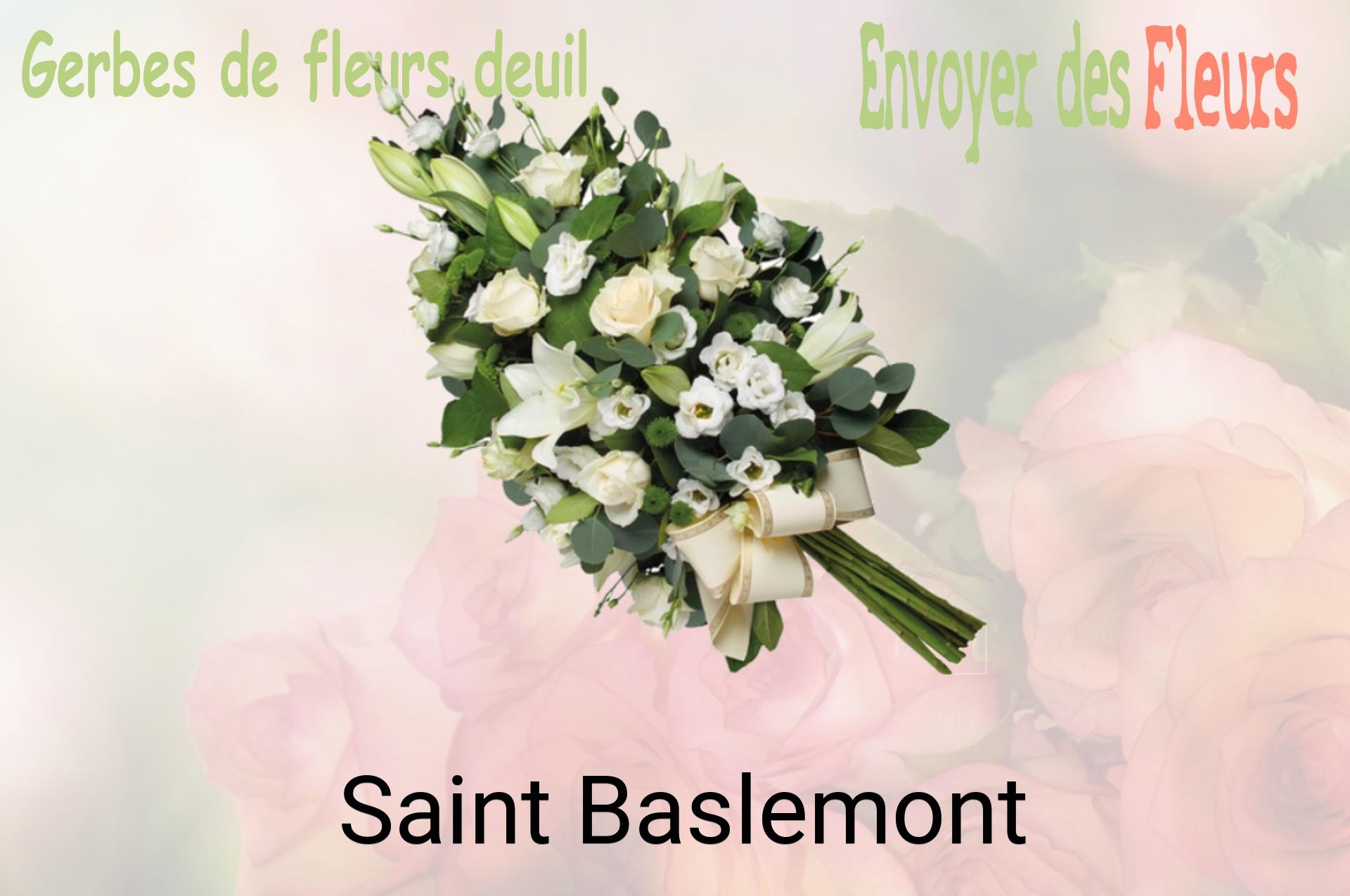 Gerbe de fleurs de deuil livrée à Saint-Baslemont